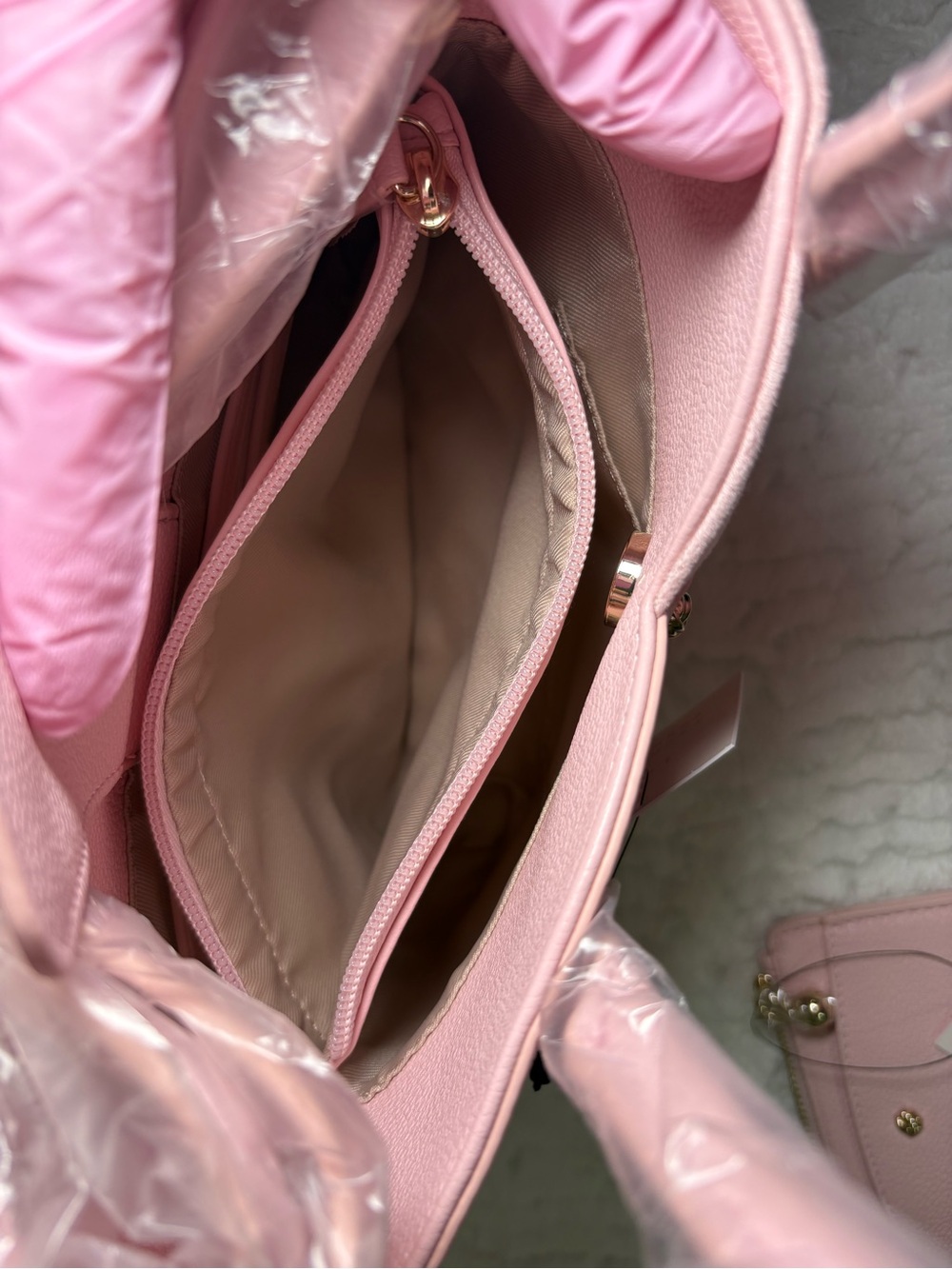 🩷 LC Lauren Conrad Pink Mini Crossbody Bag And Cardholder NWT - Picture 10 of 13